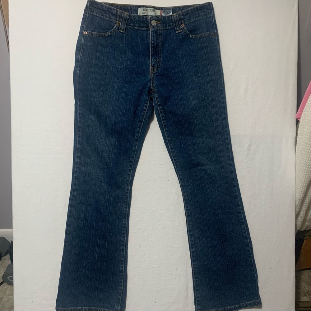 Levis Jeans Women 12 M Blue 525 Perfect Waist Bootcut Mid Rise Stretch Pockets